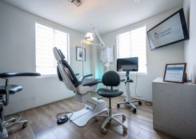 Bright and modern dental office interior in Beverly Hills, ideal workspace for cosmetic dentistry.